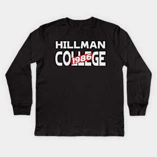 Hillman college 1986 Kids Long Sleeve T-Shirt